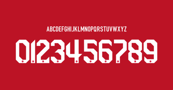 Tipografia Turquia Jersey 2020 2021 II Nombres Letras Numeros Dorsales Fuente Preview 00 4137