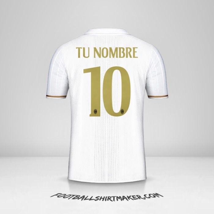 Camiseta AC Milan 2016/17 II número 10 tu nombre