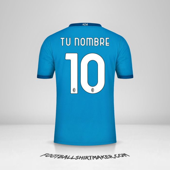 Camiseta AC Milan 2020/21 III número 10 tu nombre