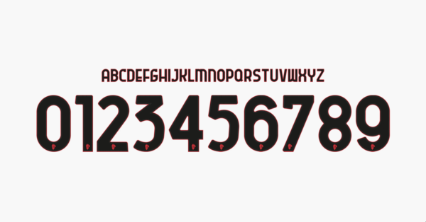 Tipografia Ac Milan Camiseta 2025 2026 II Nombres Letras Numeros Dorsales Fuente Preview 02 4914