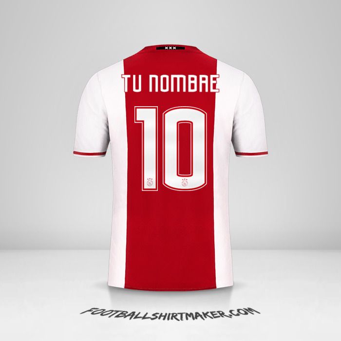 Camiseta AFC Ajax 2016/17 número 10 tu nombre