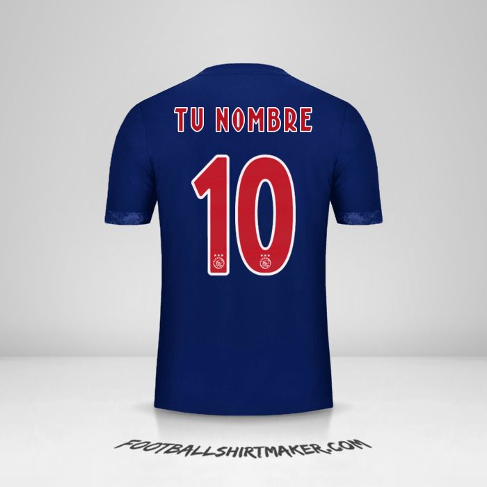 Camiseta AFC Ajax 2017/18 II número 10 tu nombre