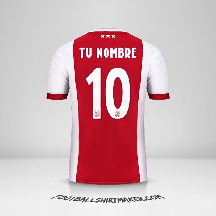 Camiseta AFC Ajax 2017/18 número 10 tu nombre