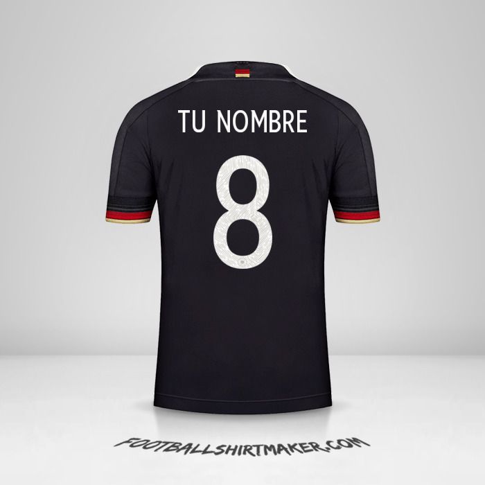 Camiseta Alemania 2021 II número 8 tu nombre