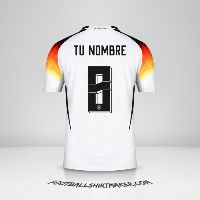 Camiseta Alemania 2024 número 8 tu nombre