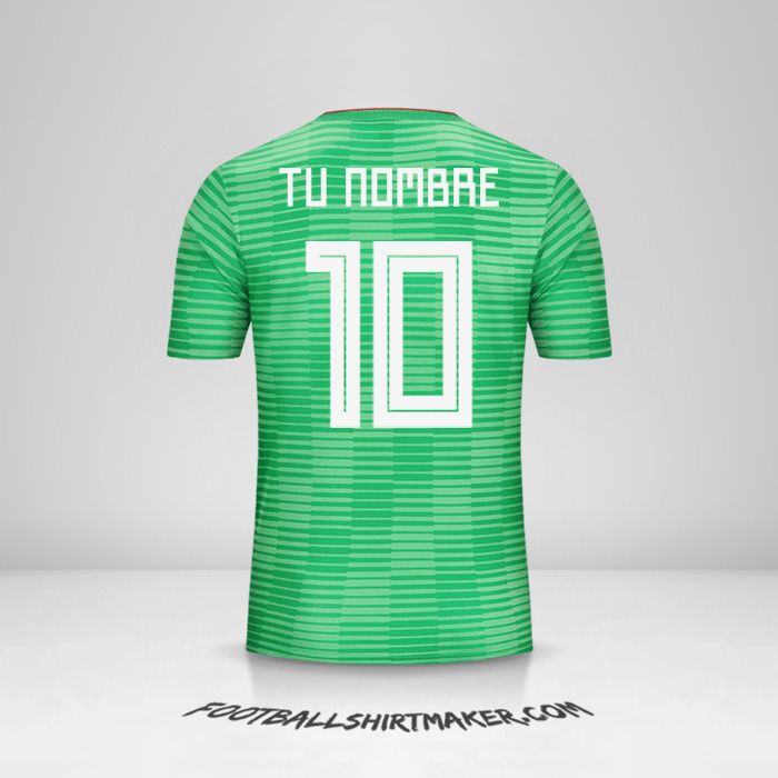 Camiseta Argelia 2018 II número 10 tu nombre