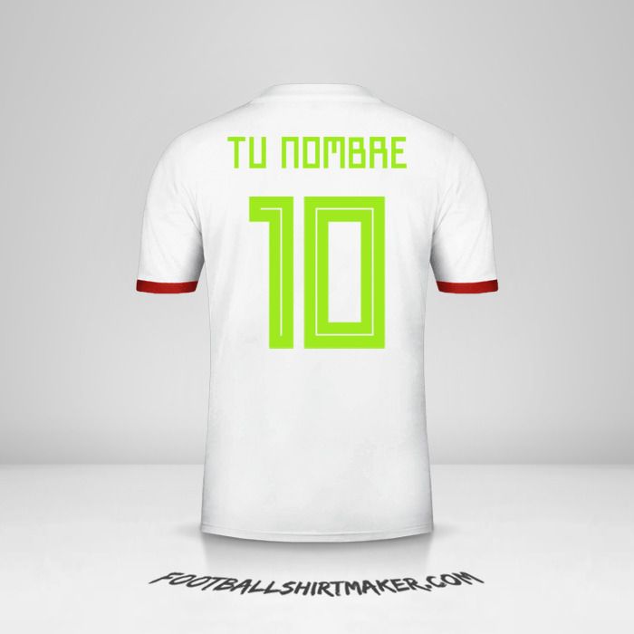Camiseta Argelia 2018 número 10 tu nombre