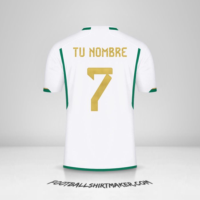 Camiseta Argelia 2022/2023 número 7 tu nombre