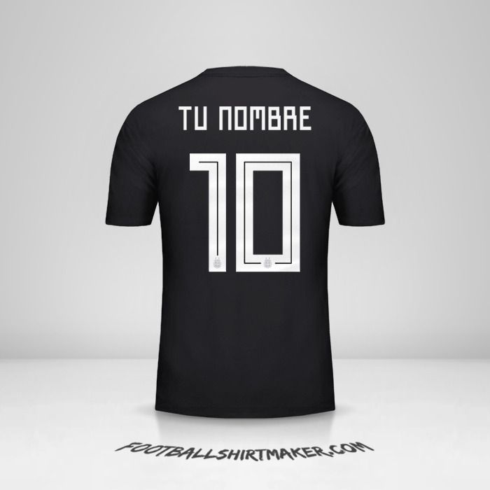 Camiseta Argentina 2018 II número 10 tu nombre