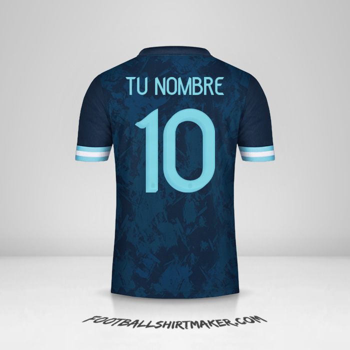 Camiseta Argentina 2020/21 II número 10 tu nombre
