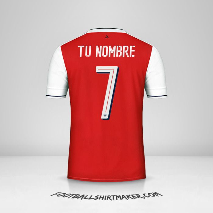 Camiseta Arsenal 2016/17 Cup número 7 tu nombre