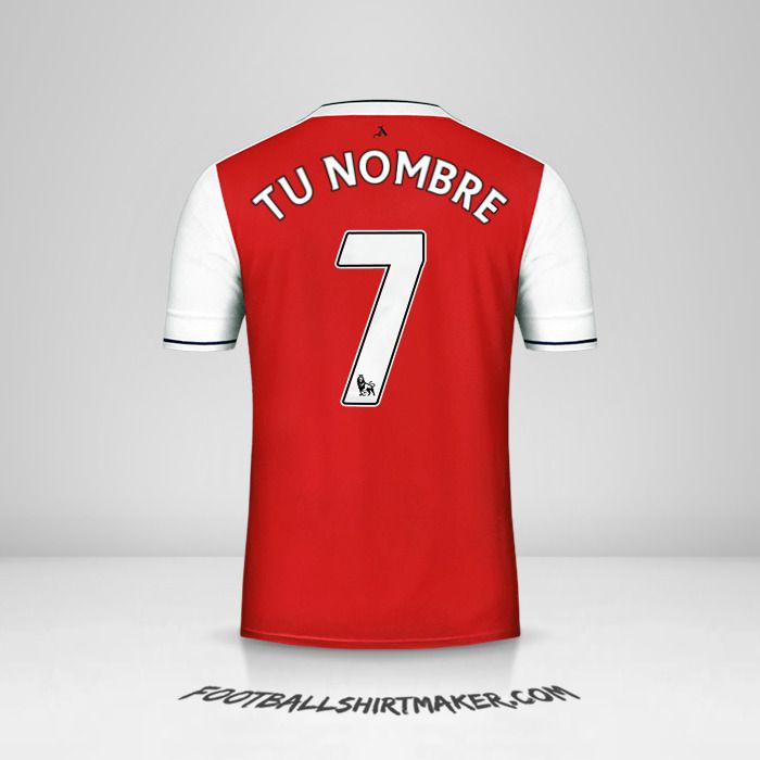 Camiseta Arsenal 2016/17 número 7 tu nombre