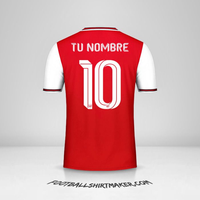 Camiseta Arsenal 2019/20 Cup número 10 tu nombre