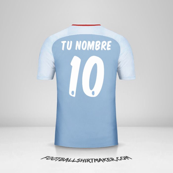 Camiseta As Monaco 2017/18 Cup II número 10 tu nombre