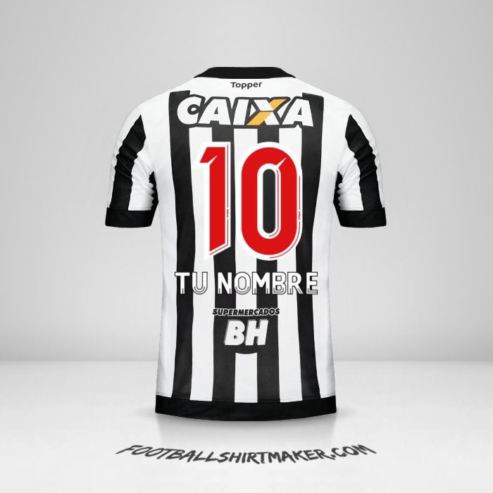 Camiseta Atletico Mineiro 2017 número 10 tu nombre