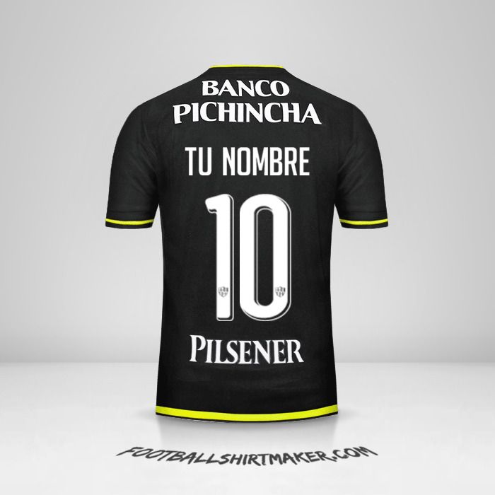 Camiseta Barcelona SC 2016 II número 10 tu nombre