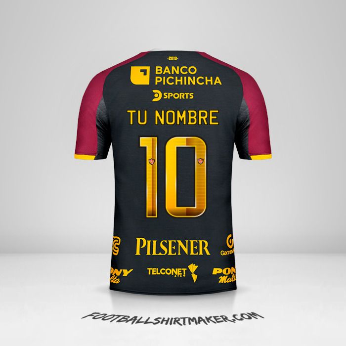 Camiseta Barcelona SC 94 Años número 10 tu nombre
