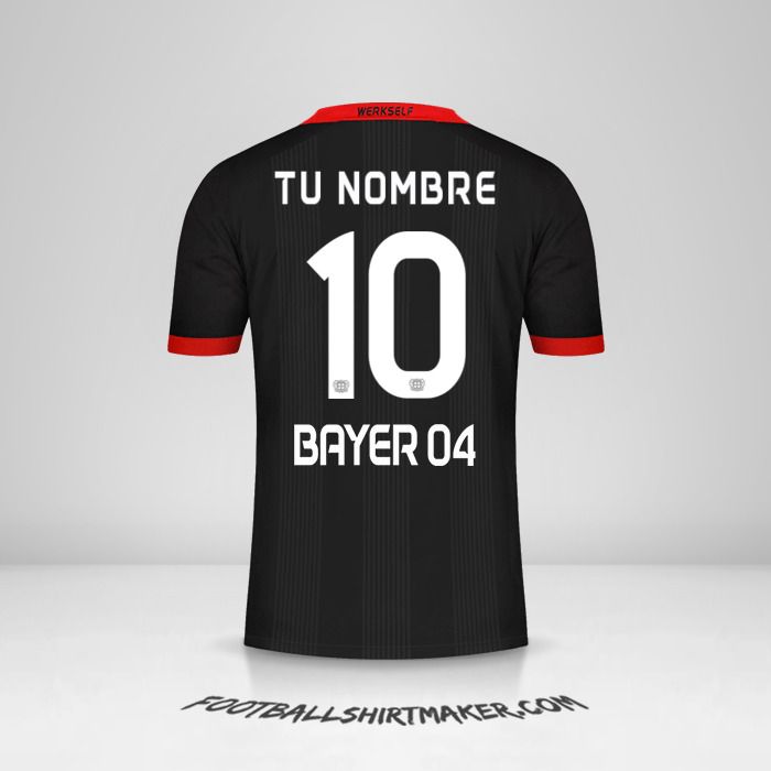 Camiseta Bayer 04 Leverkusen 2020/21 número 10 tu nombre