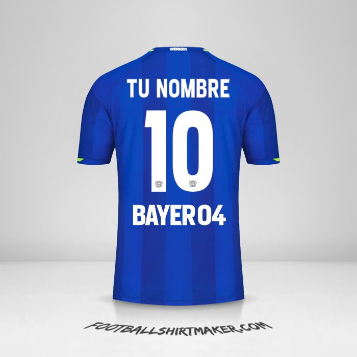Camiseta Bayer 04 Leverkusen 2021/2022 II número 10 tu nombre
