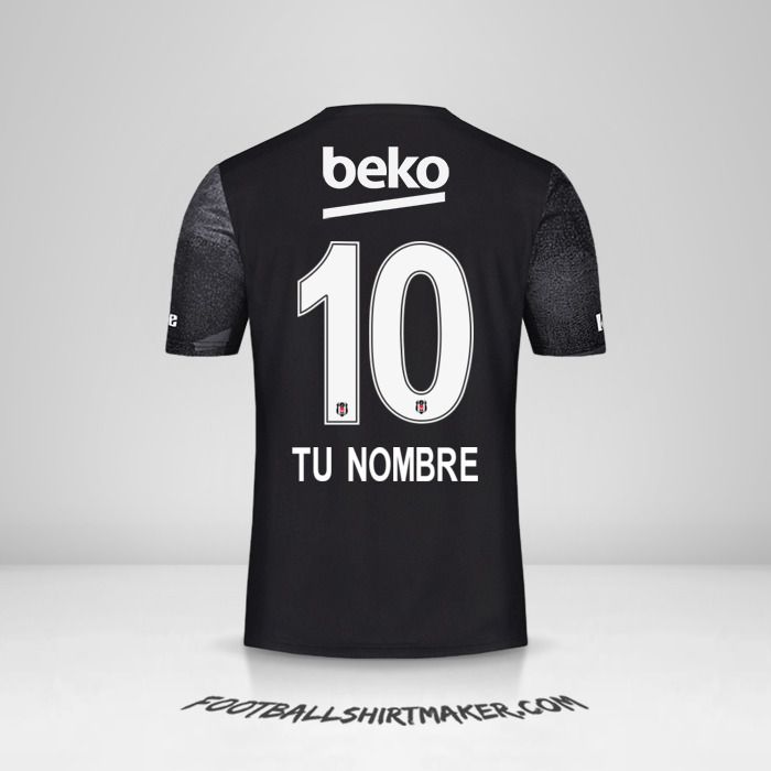 Camiseta Besiktas JK 2019/20 II número 10 tu nombre