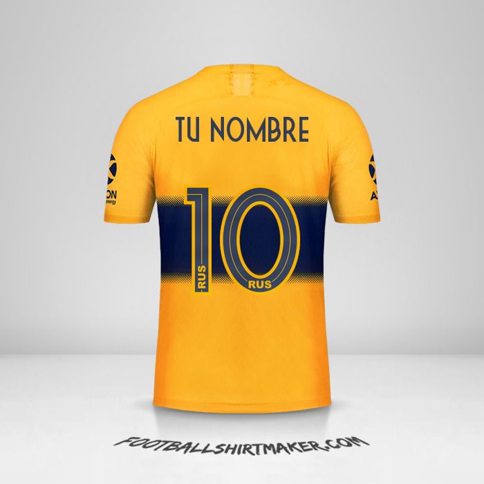 Camiseta Boca Juniors 2019/20 II número 10 tu nombre