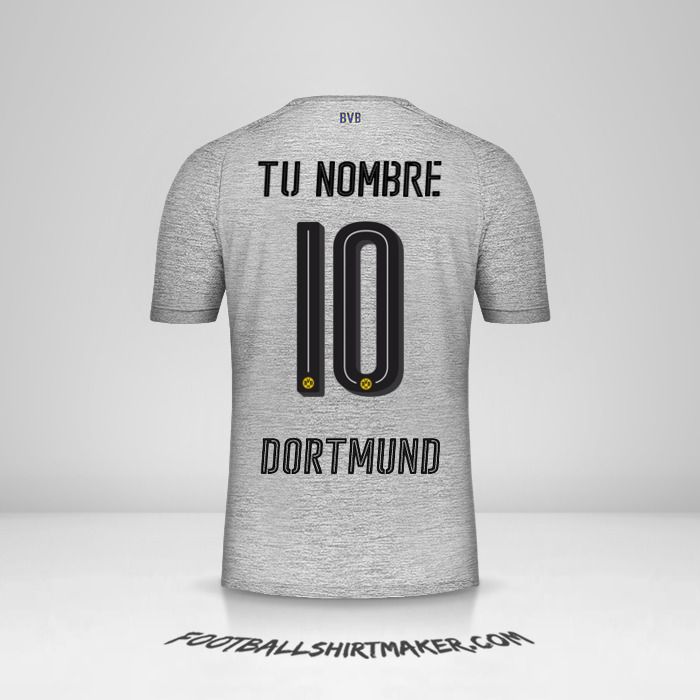 Camiseta Borussia Dortmund 2017/18 III número 10 tu nombre