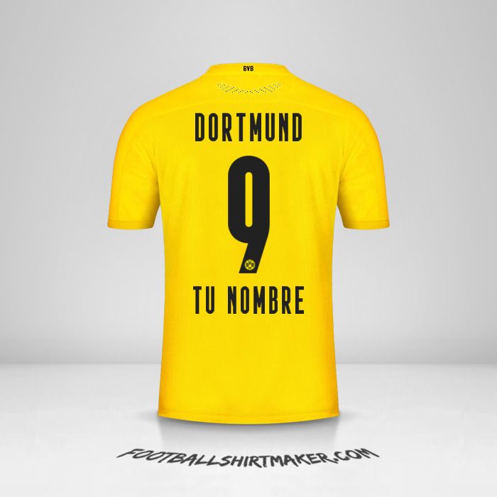 Camiseta Borussia Dortmund 2020/21 número 9 tu nombre