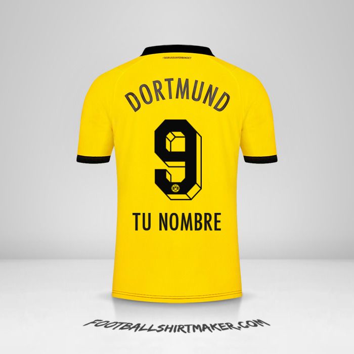 Camiseta Borussia Dortmund 2023/2024 número 9 tu nombre