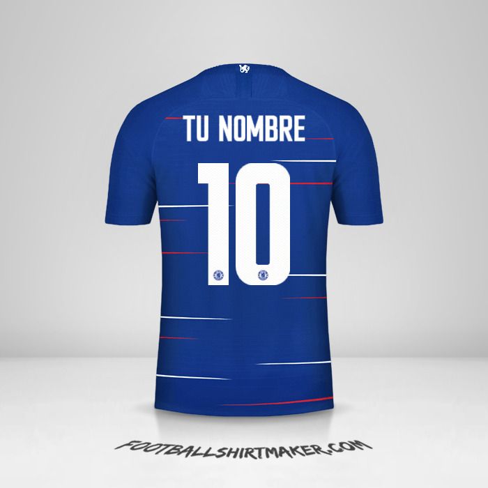Camiseta Chelsea 2018/19 Cup número 10 tu nombre