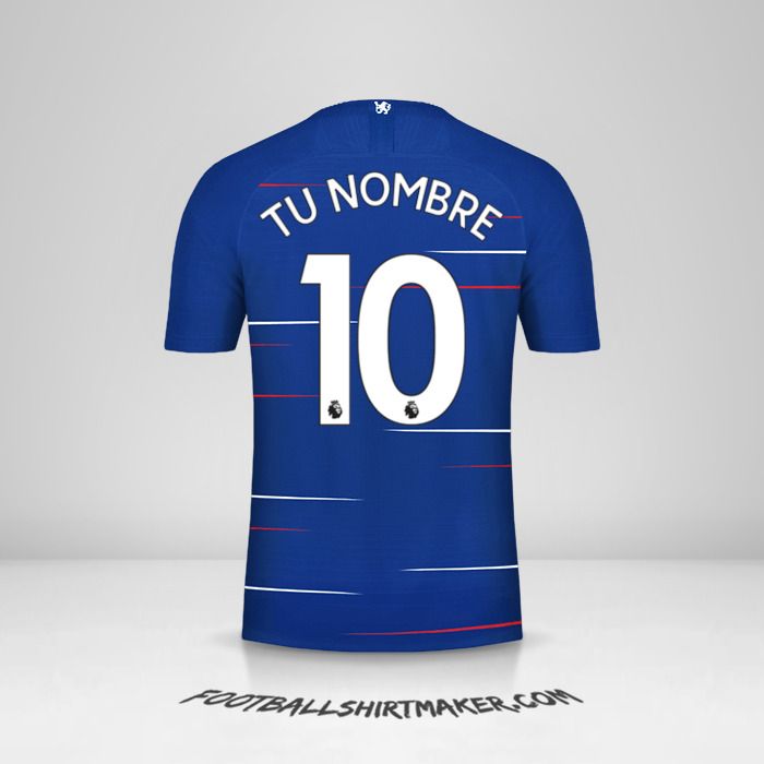 Camiseta Chelsea 2018/19 número 10 tu nombre