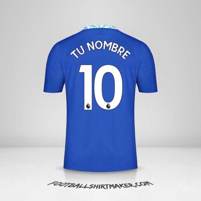 Camiseta Chelsea 2022/2023 número 10 tu nombre