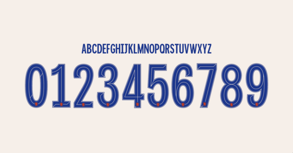 Tipografia Chelsea Camiseta 2024 2025 Cup II Nombres Letras Numeros Dorsales Fuente Preview 01 4751