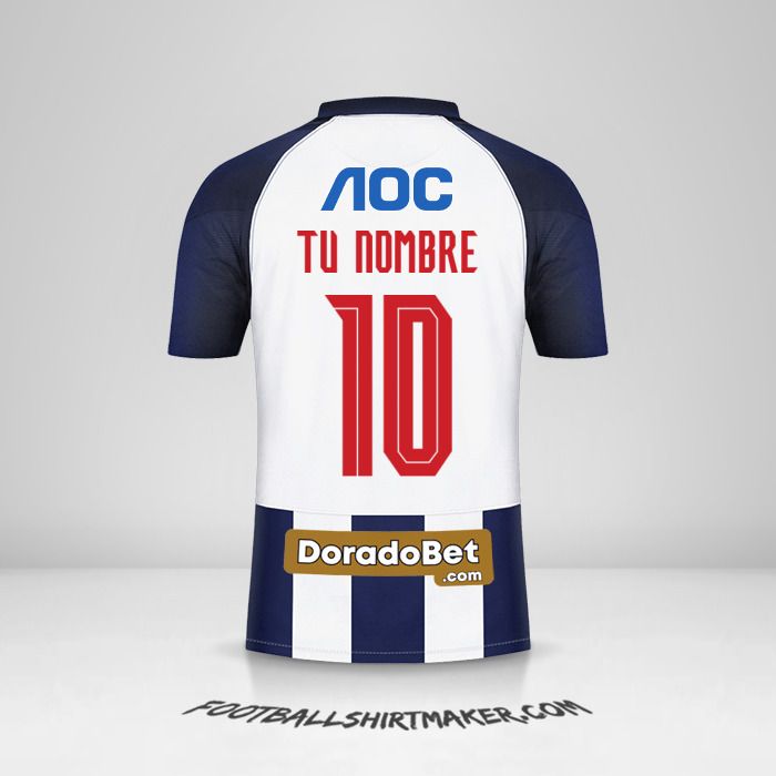 Camiseta Club Alianza Lima 2021 número 10 tu nombre