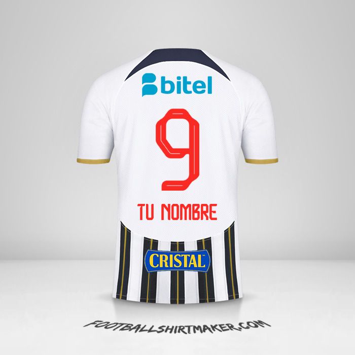 Camiseta Club Alianza Lima 2024 número 9 tu nombre