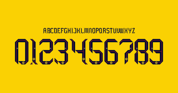 Tipografia Club America Camiseta 2024 2025 Nombres Letras Numeros Dorsales Fuente Preview 00 4665