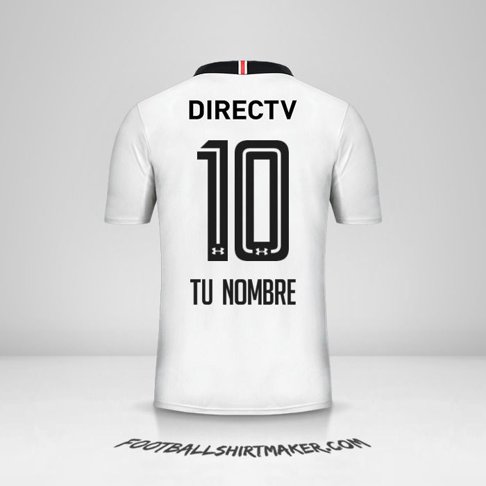 Camiseta Colo Colo 2017 número 10 tu nombre