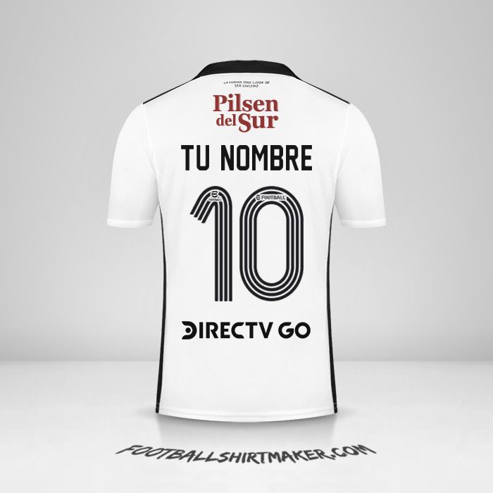 Camiseta Colo Colo 2022 número 10 tu nombre