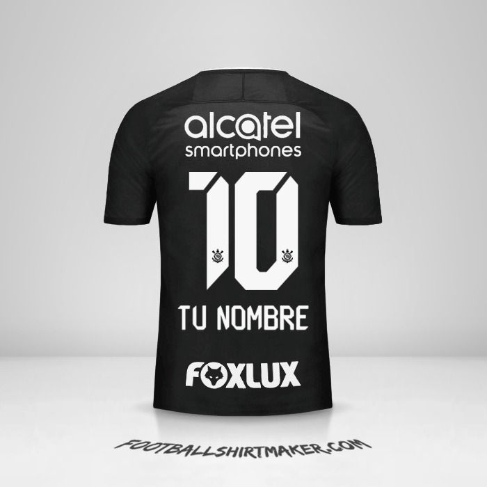 Camiseta Corinthians 2017/18 II número 10 tu nombre