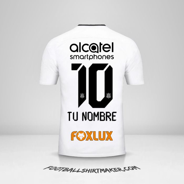 Camiseta Corinthians 2017/18 número 10 tu nombre