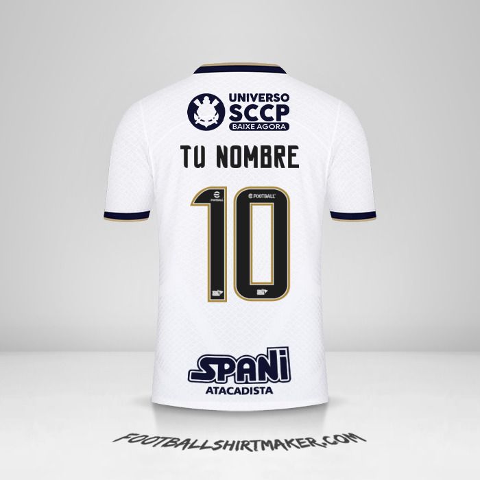 Camiseta Corinthians 2022/2023 número 10 tu nombre