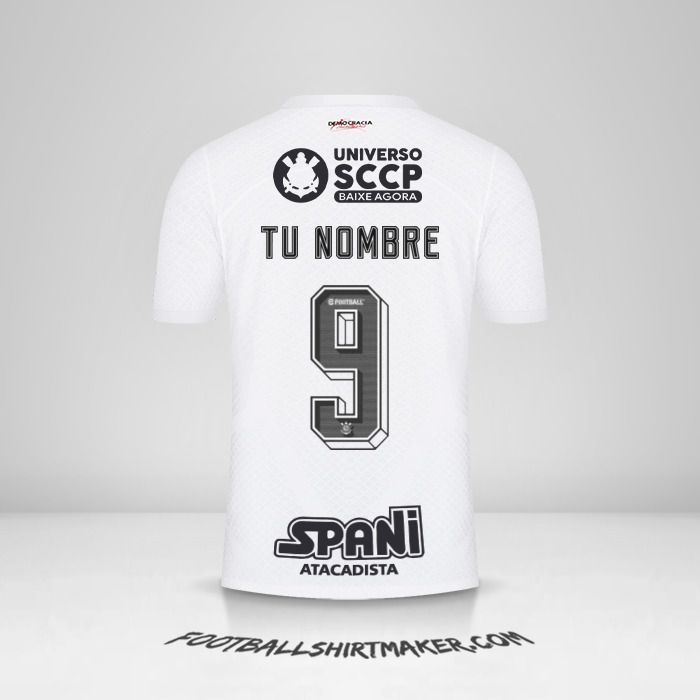 Camiseta Corinthians 2023/2024 número 9 tu nombre