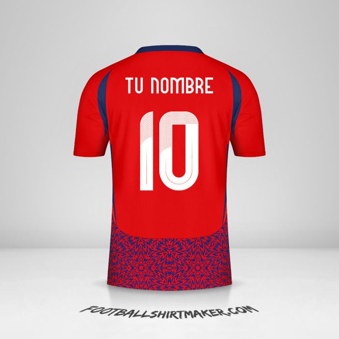 Camiseta Costa Rica 2024 número 10 tu nombre