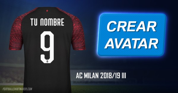 Crear camiseta AC Milan 2018/19 III con tu Nombre y Número