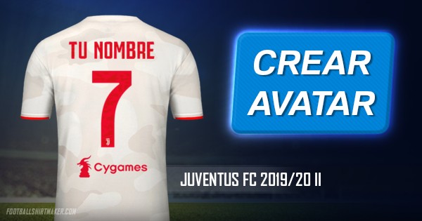 Crea Tu Camiseta Juventus Fc 201920 Ii Con Tu Nombre Y Número