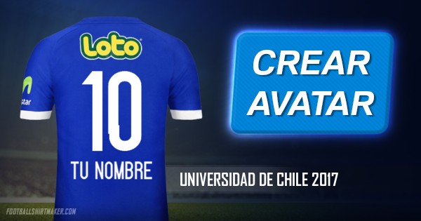 Crea Tu Camiseta Universidad De Chile 2017 Con Tu Nombre Y Numero