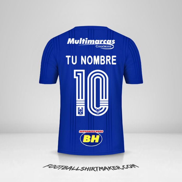Camiseta Cruzeiro 2020 número 10 tu nombre