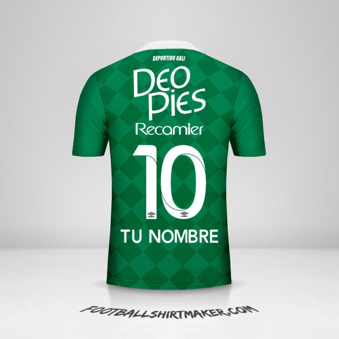 Camiseta Deportivo Cali 2016 número 10 tu nombre