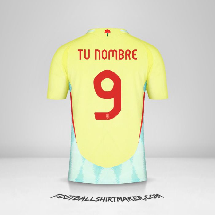 Camiseta España 2024 II número 9 tu nombre
