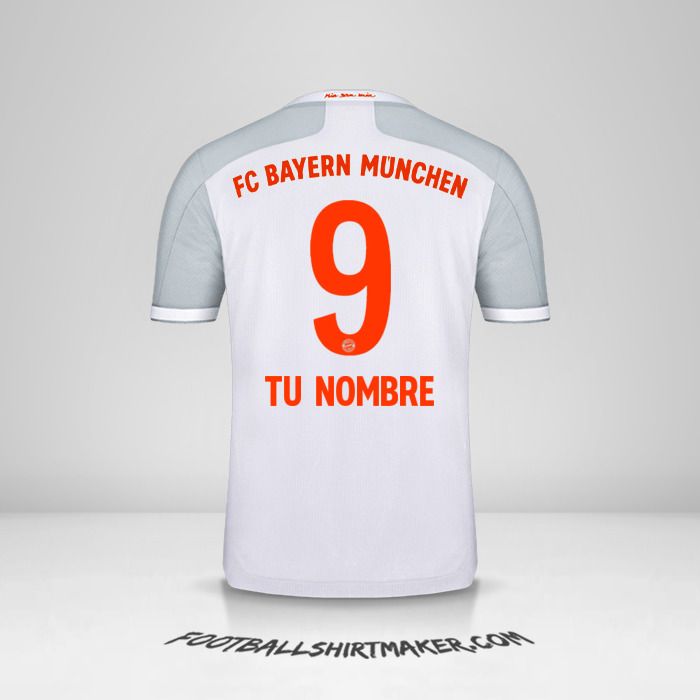 Camiseta FC Bayern Munchen 2020/21 II número 9 tu nombre