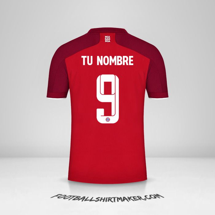 Camiseta FC Bayern Munchen 2021/2022 Cup número 9 tu nombre
